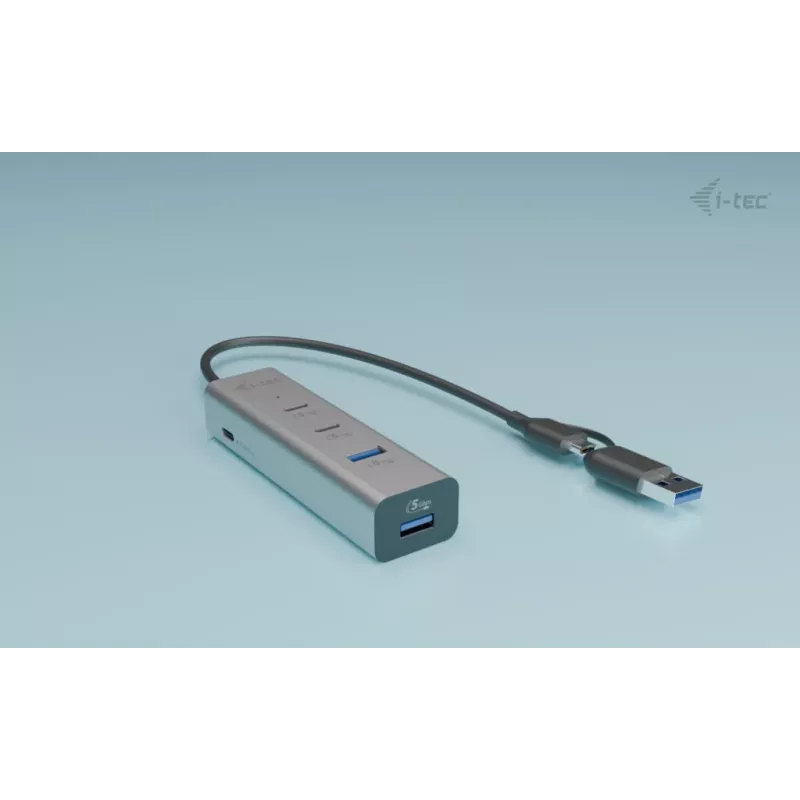 i-tec Metal Universal Charging HUB 2xUSB-C + 2x porta USB-A + Power Delivery 85W