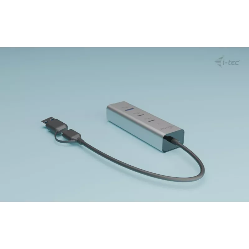 i-tec Metal Universal Charging HUB 2xUSB-C + 2x porta USB-A + Power Delivery 85W