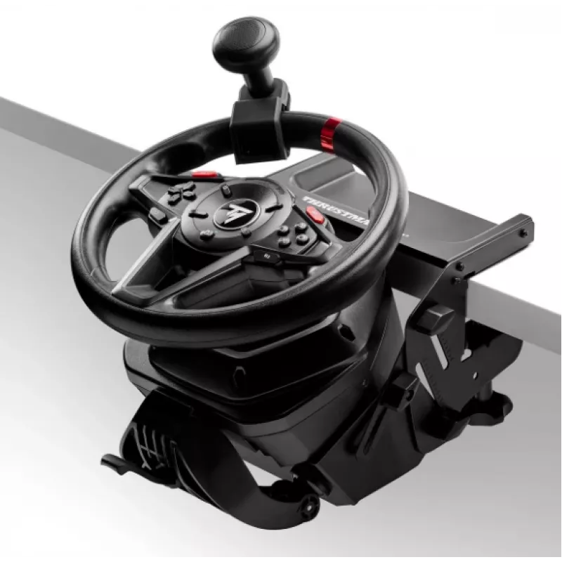 Thrustmaster T128-P nero USB volante + pedale analogico PC, PlayStation 4, PlayStation 5