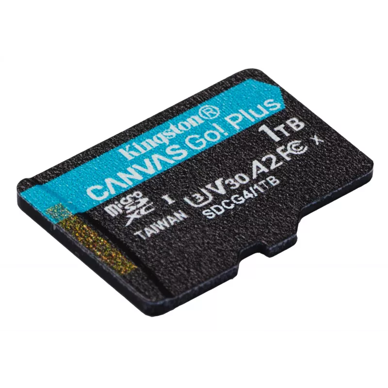 Kingston Technology 1TB microSDXC Canvas Go Plus Gen4 200R A2 U3 confezione singola senza adattatore