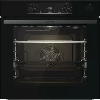 Forno elettrico da incasso Gorenje BSA6737E15BG — 77 l, nero, timer digitale, convezione, grill, funzione pizza