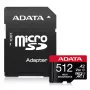 Scheda di memoria microSDXC ADATA 512GB UHS‑I U3 V30 Classe 10 A2, 100/85 MB/s, impermeabile
