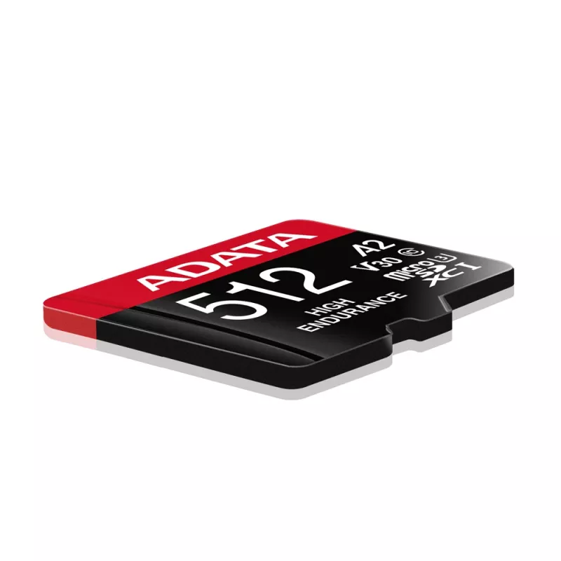 Scheda di memoria microSDXC ADATA 512GB UHS‑I U3 V30 Classe 10 A2, 100/85 MB/s, impermeabile