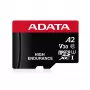 Scheda di memoria microSDXC ADATA 64GB UHS‑I U3 V30 Classe 10 — 100/80 MB/s (nero/rosso)
