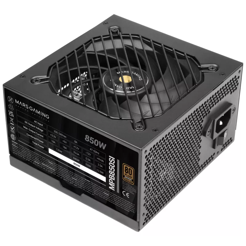 Mars Gaming MPB850SI alimentatore 850 W 24 pin ATX ATX nero