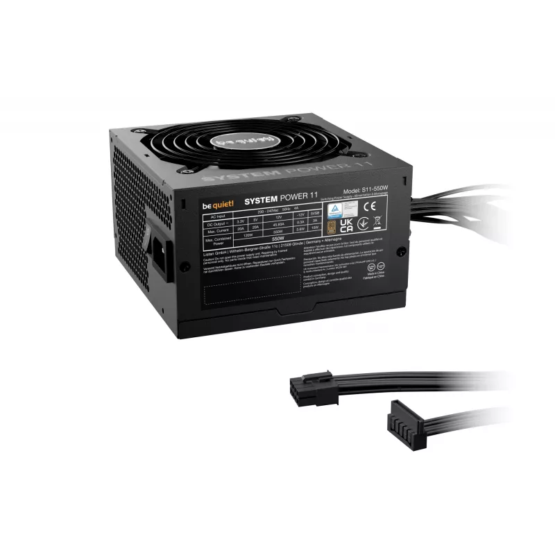 be quiet! System Power 11 550W alimentatore PC 20+4 pin ATX ATX nero