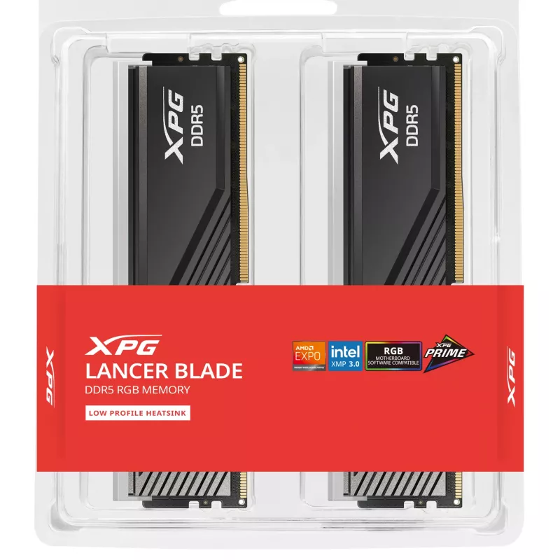32GB ADATA DIMM 6000 (2x 16 GB) Dual-Kit (nero, AX5U6000C3616G-DTLABRBK, XPG Lancer Blade RGB, INTEL XMP, AMD EXPO)