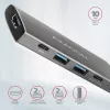 Hub USB Axagon HMC-5G21 10Gbps, 2x USB-A, 2x USB-C, HDMI 4k/30Hz, PD 60W, cavo USB-C