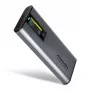 Axagon EEM2-SD2 USB-C 10Gbps - box DISPLAY per M.2 NVMe e SATA SSD
