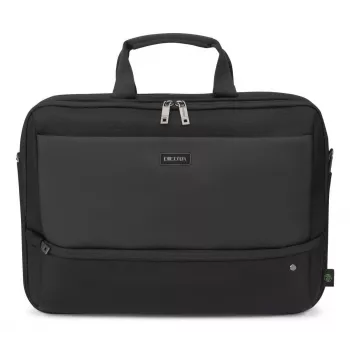 DICOTA Top Traveller Five - borsa per notebook 12-14 pollici - nero / 900d poliestere PET riciclato