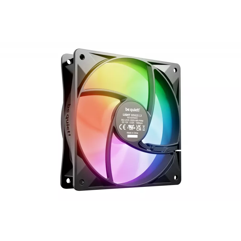 be quiet! Light Wings LX 120 mm PWM Reverse nero ventola per case PC 12 cm 1 pezzo