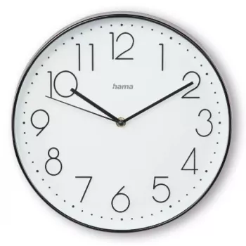 Orologio al quarzo Hama Corsica rotondo nero bianco batteria AA 30 cm