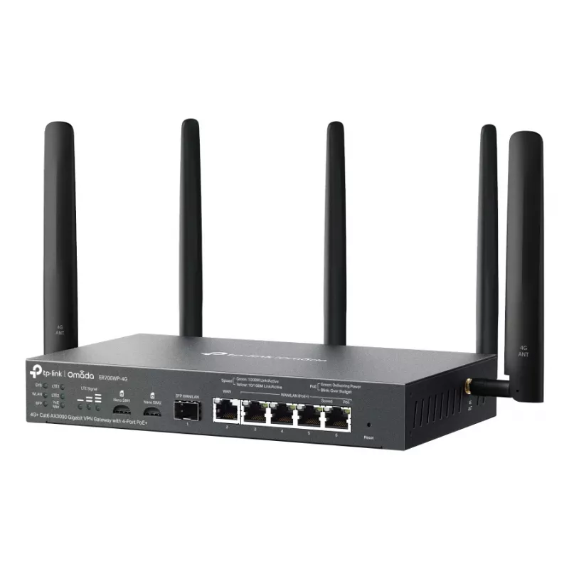 TP-Link ER706WP-4G router wireless Gigabit Ethernet dual-band (2,4 GHz / 5 GHz) nero