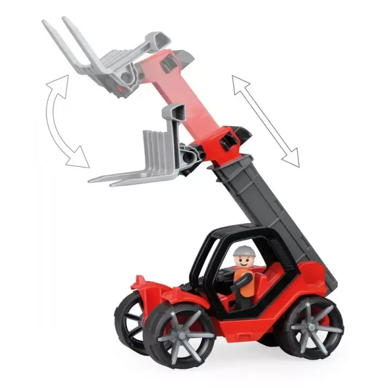 Giocattolo telescopico Lena Truxx2 04518 — set di gioco veicolo da costruzione in plastica