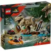 Set di costruzione LEGO dinosauri T. rex River Escape 76975 — 199 pezzi, 2 minifigure, età 5+