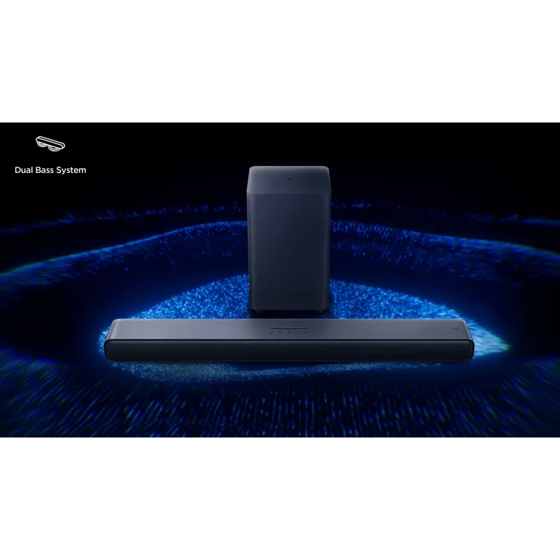 TCL S S55H Class soundbar 2.1 canali con Dolby Atmos, subwoofer wireless e streaming musicale Bluetooth