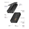 ICY BOX IB-DK4072M-CU31 USB 3.2 Gen 2 (3.1 Gen 1) Type-C nero