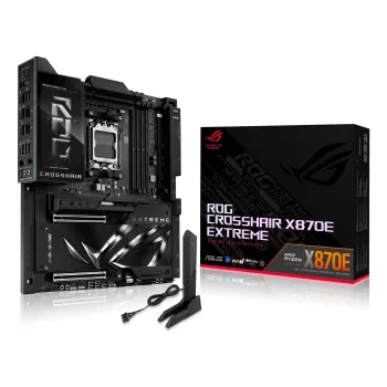 Scheda madre ASUS ROG CROSSHAIR X870E EXTREME — AMD X870E, socket AM5, Extended ATX, DDR5, 4 DIMM, Wi‑Fi 7, 5 Gb LAN, 5x M.2