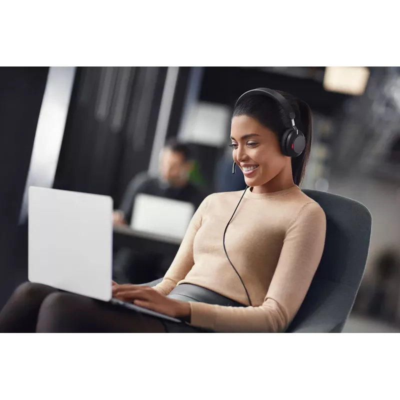 Cuffie Jabra Evolve2 40 SE con filo archetto chiamate/musica USB Type-C / USB Type-A nero