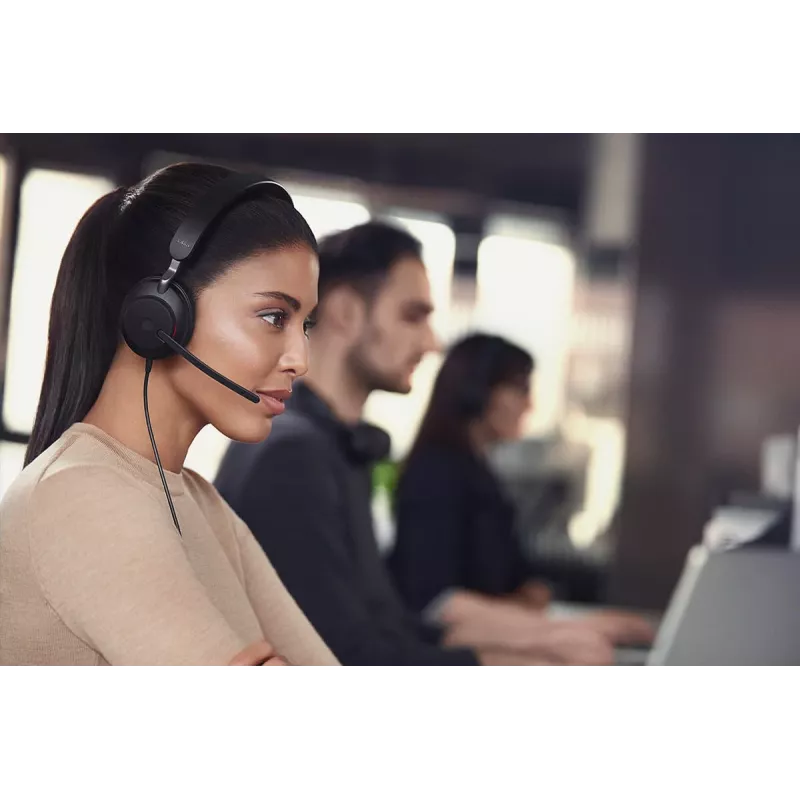 Cuffie Jabra Evolve2 40 SE con filo archetto chiamate/musica USB Type-C / USB Type-A nero
