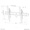 Supporto da parete per TV Neomounts WL35S-850BL18 43-86