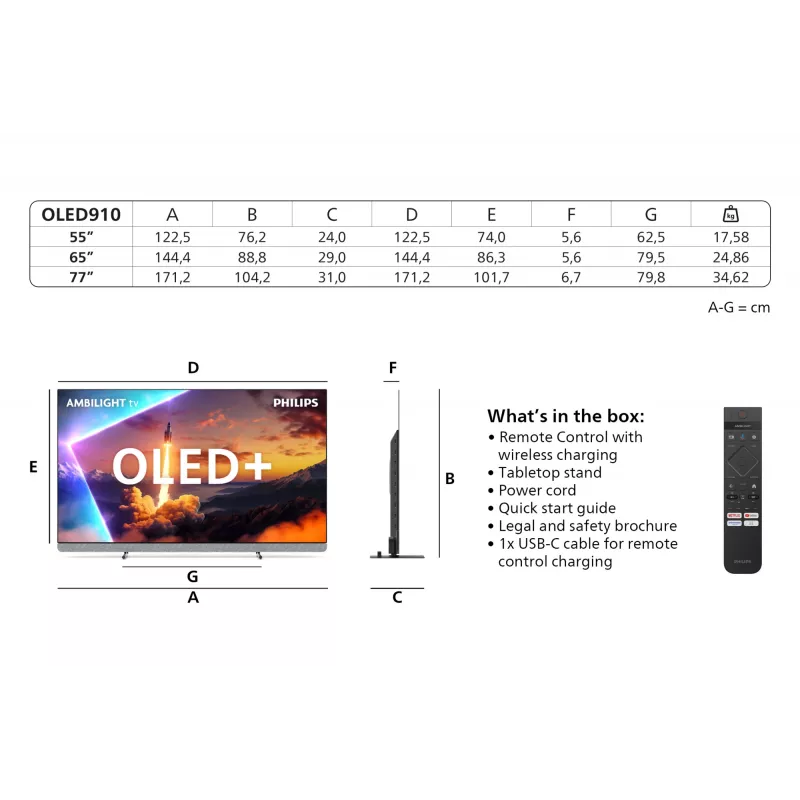 Televisore Philips 65OLED910/12 65