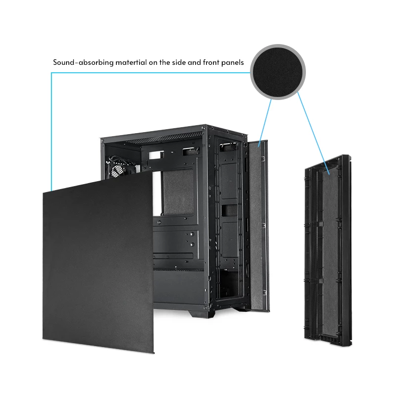 Chieftec AS-02B-OP case per computer Midi Tower nero
