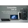 ITEC i-tec USB-C KVM Dock PRO per tre host, doppio video, 2x Power Delivery (max. 92W), USB 3.2, 10 Gbit/s, Gigabit Ethernet