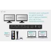 ITEC i-tec USB-C KVM Dock PRO per tre host, doppio video, 2x Power Delivery (max. 92W), USB 3.2, 10 Gbit/s, Gigabit Ethernet