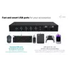 ITEC i-tec USB-C KVM Dock PRO per tre host, doppio video, 2x Power Delivery (max. 92W), USB 3.2, 10 Gbit/s, Gigabit Ethernet