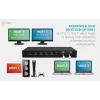 ITEC i-tec USB-C KVM Dock PRO per tre host, doppio video, 2x Power Delivery (max. 92W), USB 3.2, 10 Gbit/s, Gigabit Ethernet