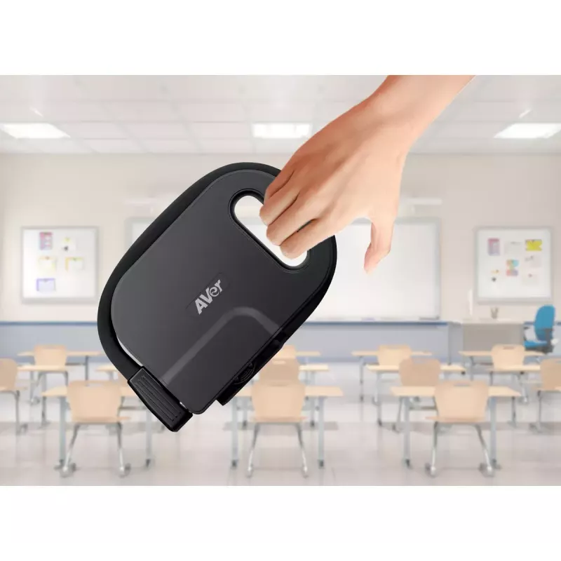 AVer AVerVision U50+ document camera, 8 MP CMOS, 1080p, 60 fps, zoom digitale 16x, USB 2.0, nera