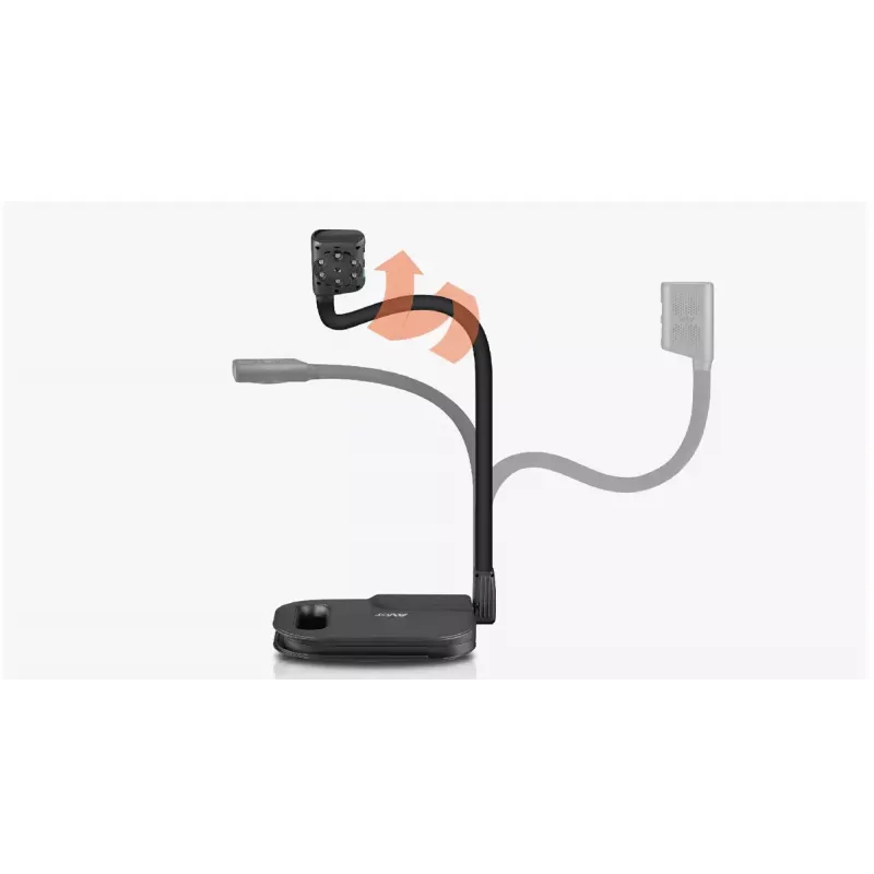 AVer AVerVision U50+ document camera, 8 MP CMOS, 1080p, 60 fps, zoom digitale 16x, USB 2.0, nera
