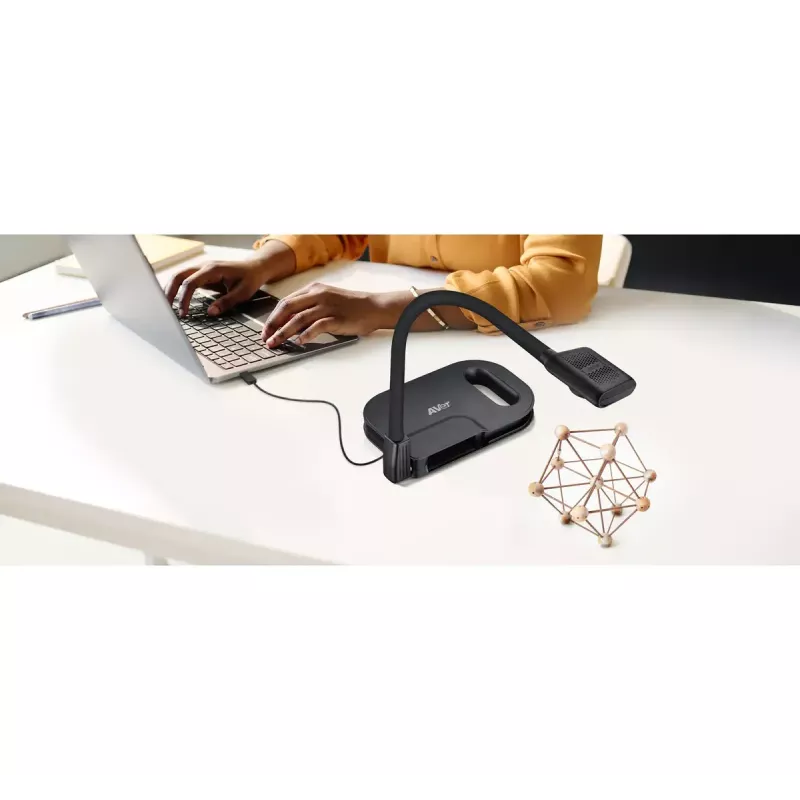 AVer AVerVision U50+ document camera, 8 MP CMOS, 1080p, 60 fps, zoom digitale 16x, USB 2.0, nera