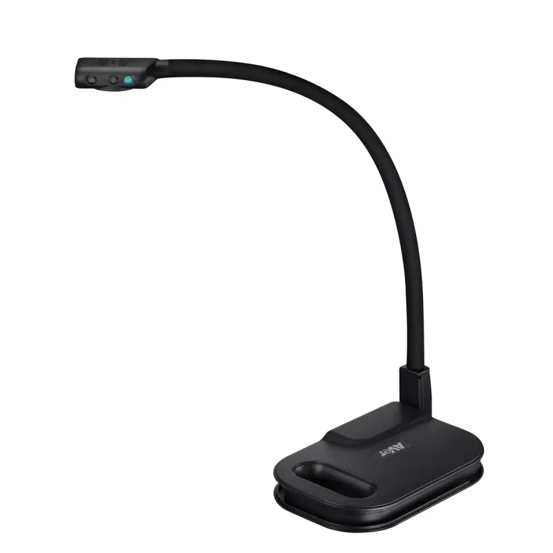 AVer AVerVision U50+ document camera, 8 MP CMOS, 1080p, 60 fps, zoom digitale 16x, USB 2.0, nera