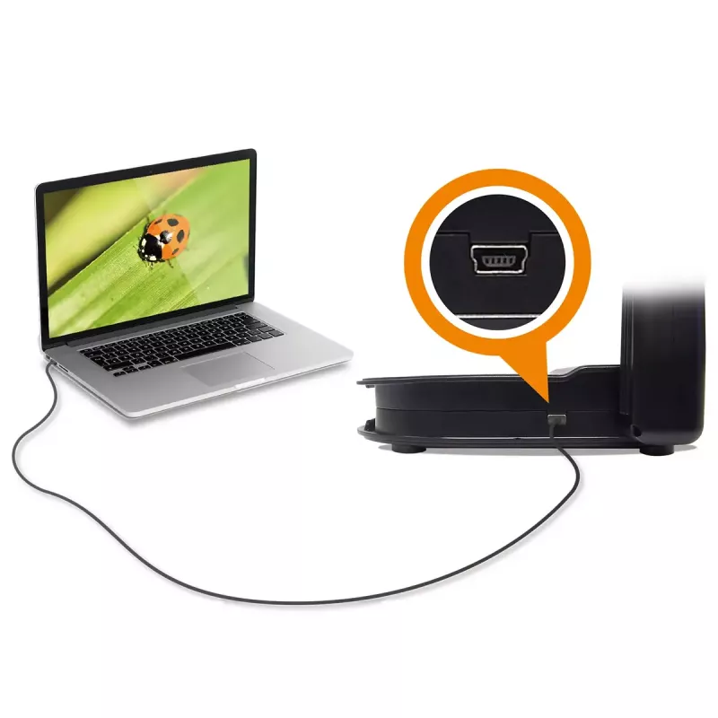 AVer AVerVision U50+ document camera, 8 MP CMOS, 1080p, 60 fps, zoom digitale 16x, USB 2.0, nera