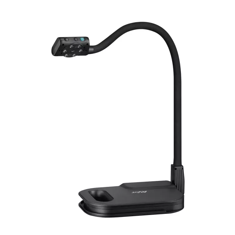 AVer AVerVision U50+ document camera, 8 MP CMOS, 1080p, 60 fps, zoom digitale 16x, USB 2.0, nera