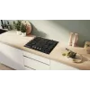 Piano cottura a gas da incasso Bosch PRP6A6H40 — 60 cm, nero, 4 bruciatori, manopole frontali