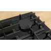Piano cottura a gas da incasso Bosch PRP6A6H40 — 60 cm, nero, 4 bruciatori, manopole frontali