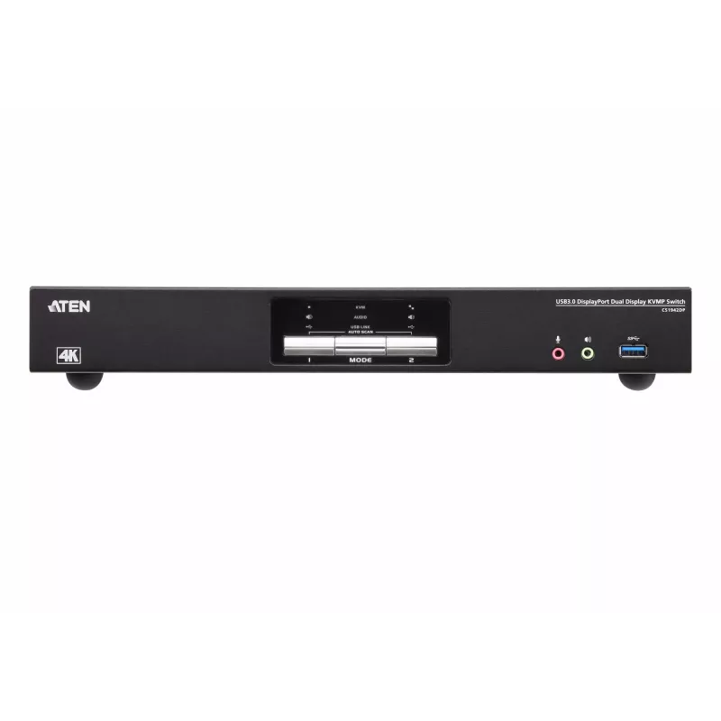 Switch KVMP ATEN 2P USB3.0 DisplayPort Dual View