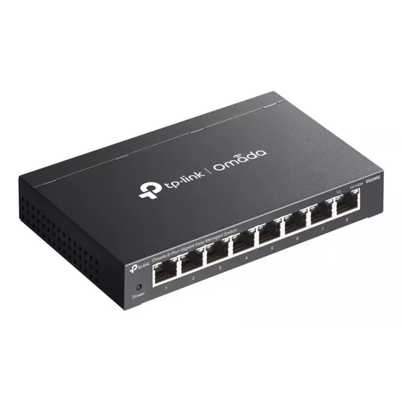 Switch di rete TP-Link Omada ES208G Managed L2 Gigabit Ethernet (10/100/1000) nero