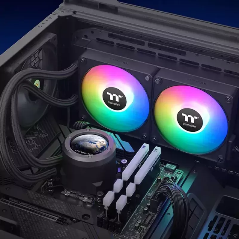 Kit di raffreddamento a liquido Thermaltake CL-W414-PL12SW-A 12 cm nero