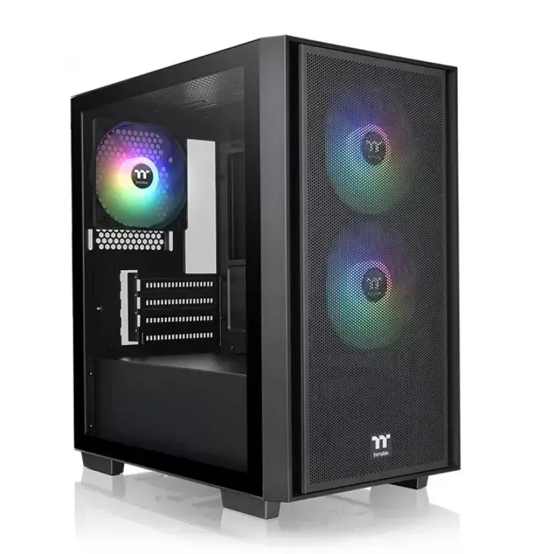 Case per PC Thermaltake Versa H16 TG ARGB Micro Tower nero