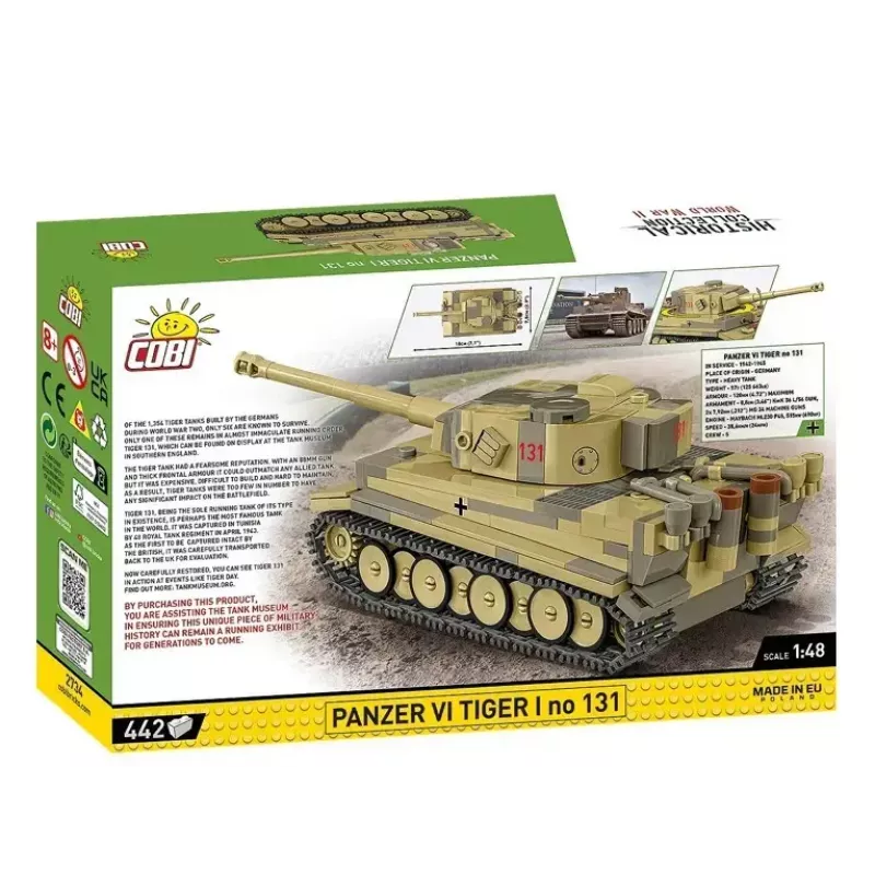 Set da costruzione Cobi Panzer VI Tiger I 442 pezzi modello COIB-2734