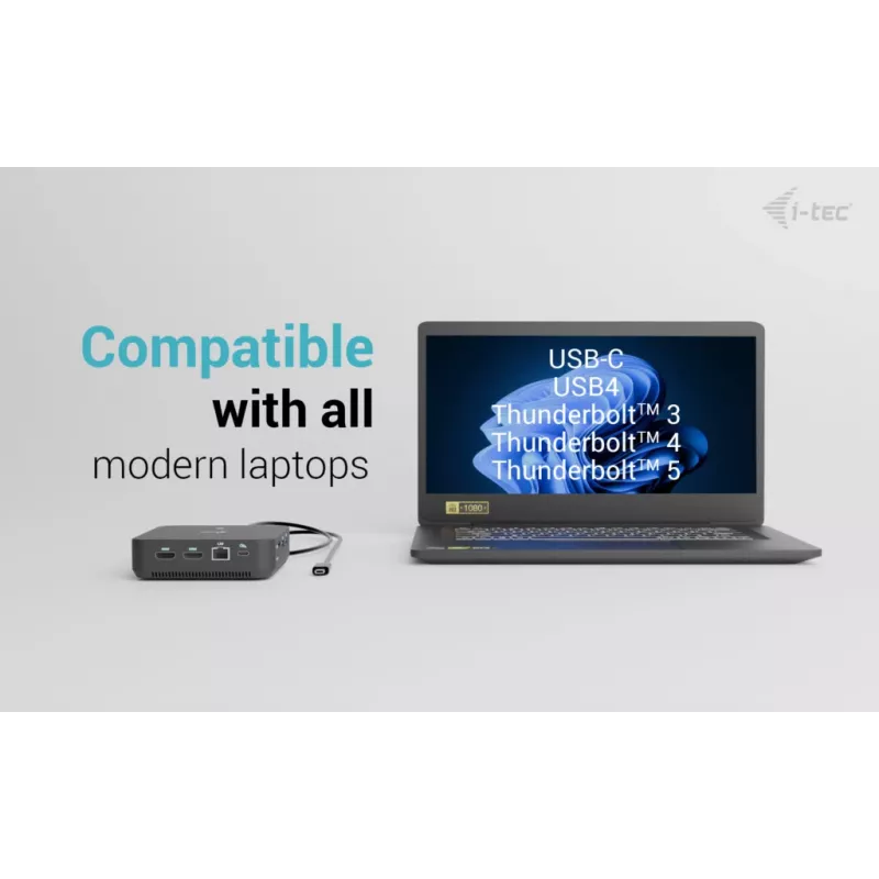 Adattatore USB-C DisplayPort a Dual HDMI ITEC C31TRIPLEVIDEODPPRO 4K 60Hz, 100W Power Delivery