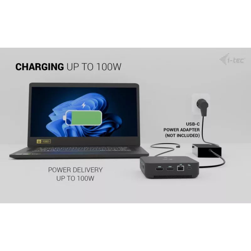 Adattatore USB-C DisplayPort a Dual HDMI ITEC C31TRIPLEVIDEODPPRO 4K 60Hz, 100W Power Delivery