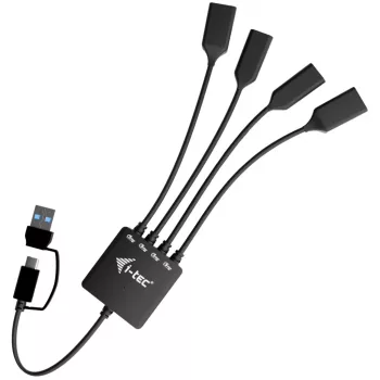 HUB a cavo USB-C/USB-A i-tec 4 porte (2x USB-C, 2x USB-A)