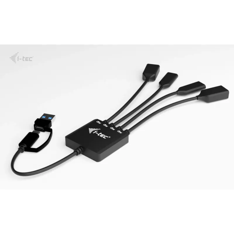 HUB a cavo USB-C/USB-A i-tec 4 porte (2x USB-C, 2x USB-A)