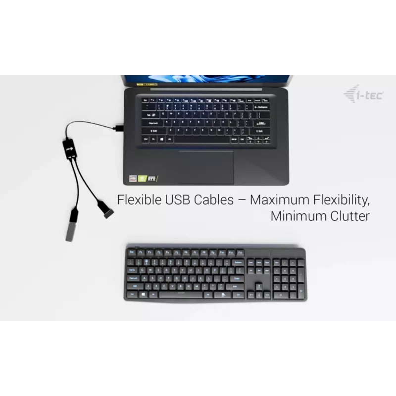 Hub USB-A ITEC U3CBLHUB2A — 2 porte, USB 3.0 fino a 5 Gbit/s