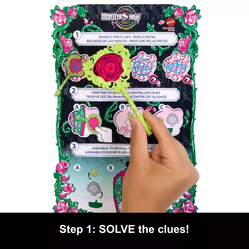 Set di gioco Monster High Skulltimate Secrets Garden Mysteries, bambola Venus McFlytrap con oltre 19 sorprese